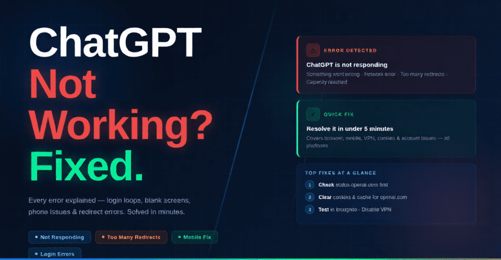 ChatGPT Not Working