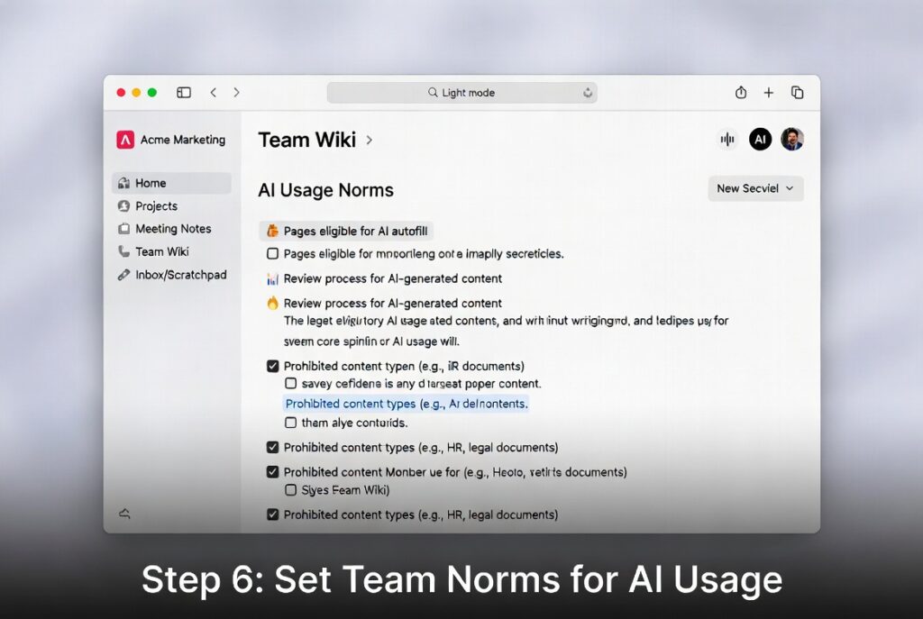 Set Team Norms for AI Usage