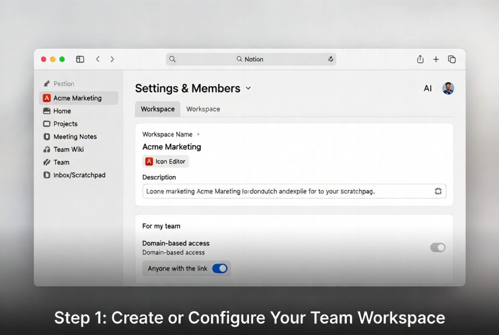 Create or Configure Your Team Workspace