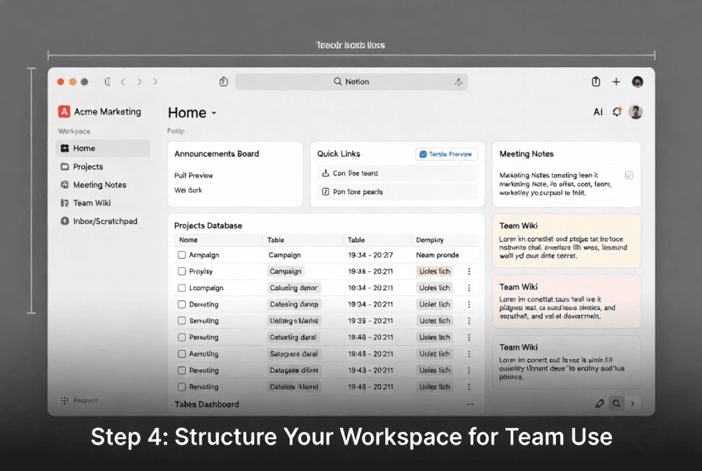Structure Your Workspace for Team Use