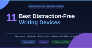 Distraction-Free Writing Device