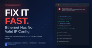 Ethernet doesn't have a valid IP configuration