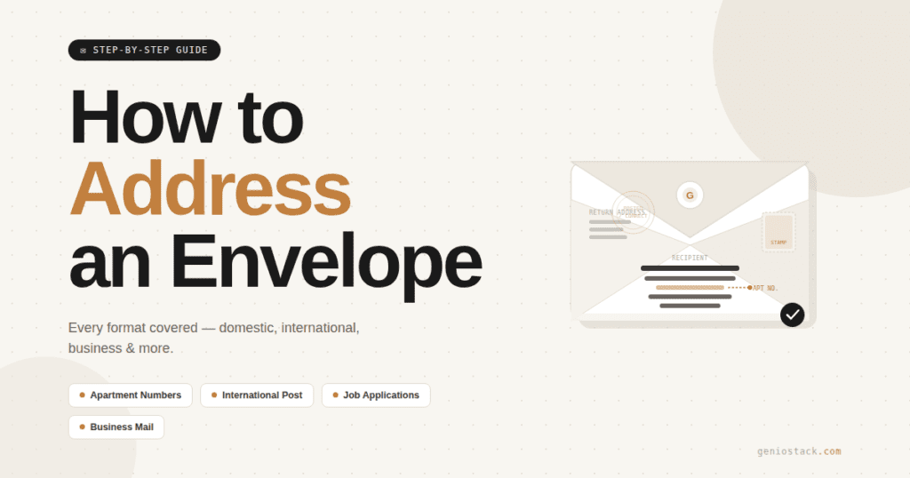 write address on envelope