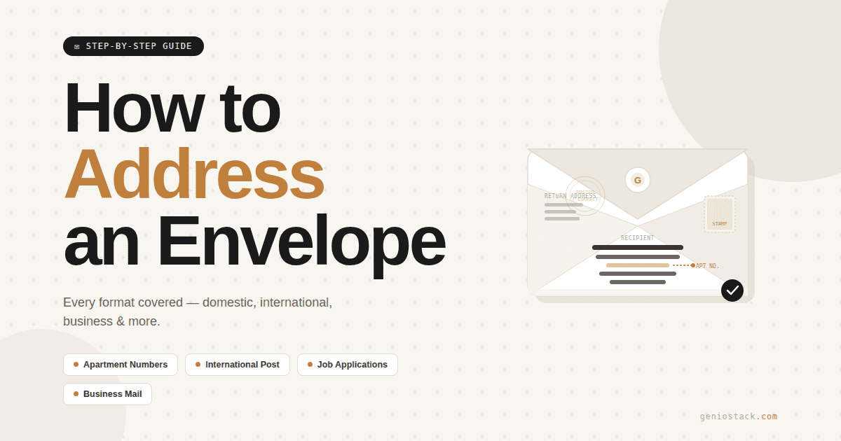 write address on envelope