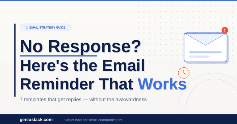 no response email reminder