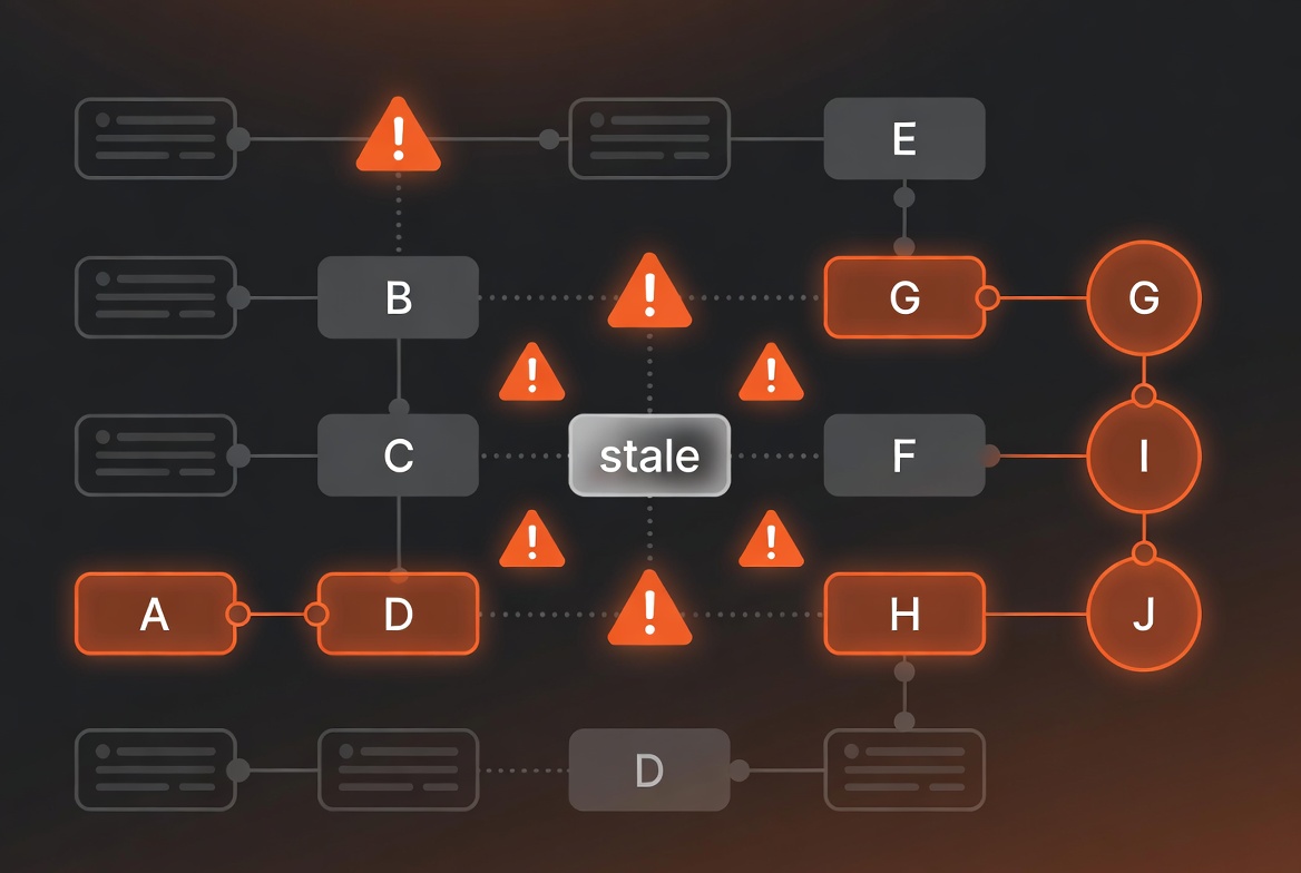 Stale knowledge graph drift versus live causal traversal in AI SRE root cause analysis